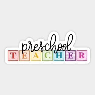 preschool teacher Sticker